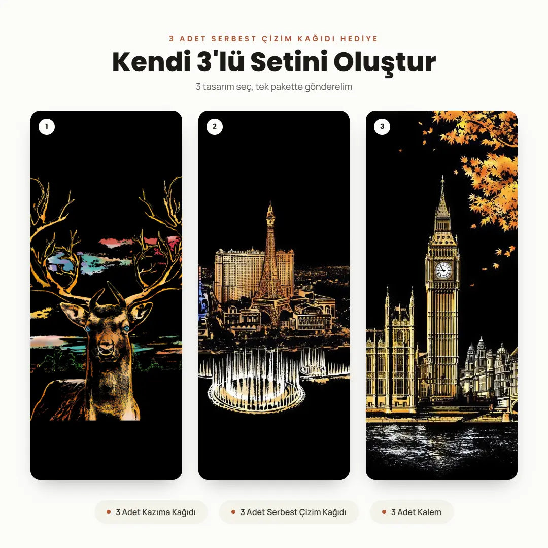 Kendi 3'lü Setini Oluştur