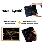 Geyik kazıma sanatı seti - paket içeriği