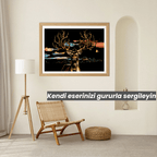 Geyik kazıma sanatı seti - dekoratif kullanım örneği