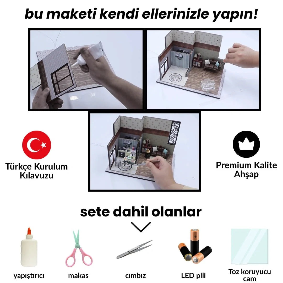 Hayal Konağı minyatür maket villa seti