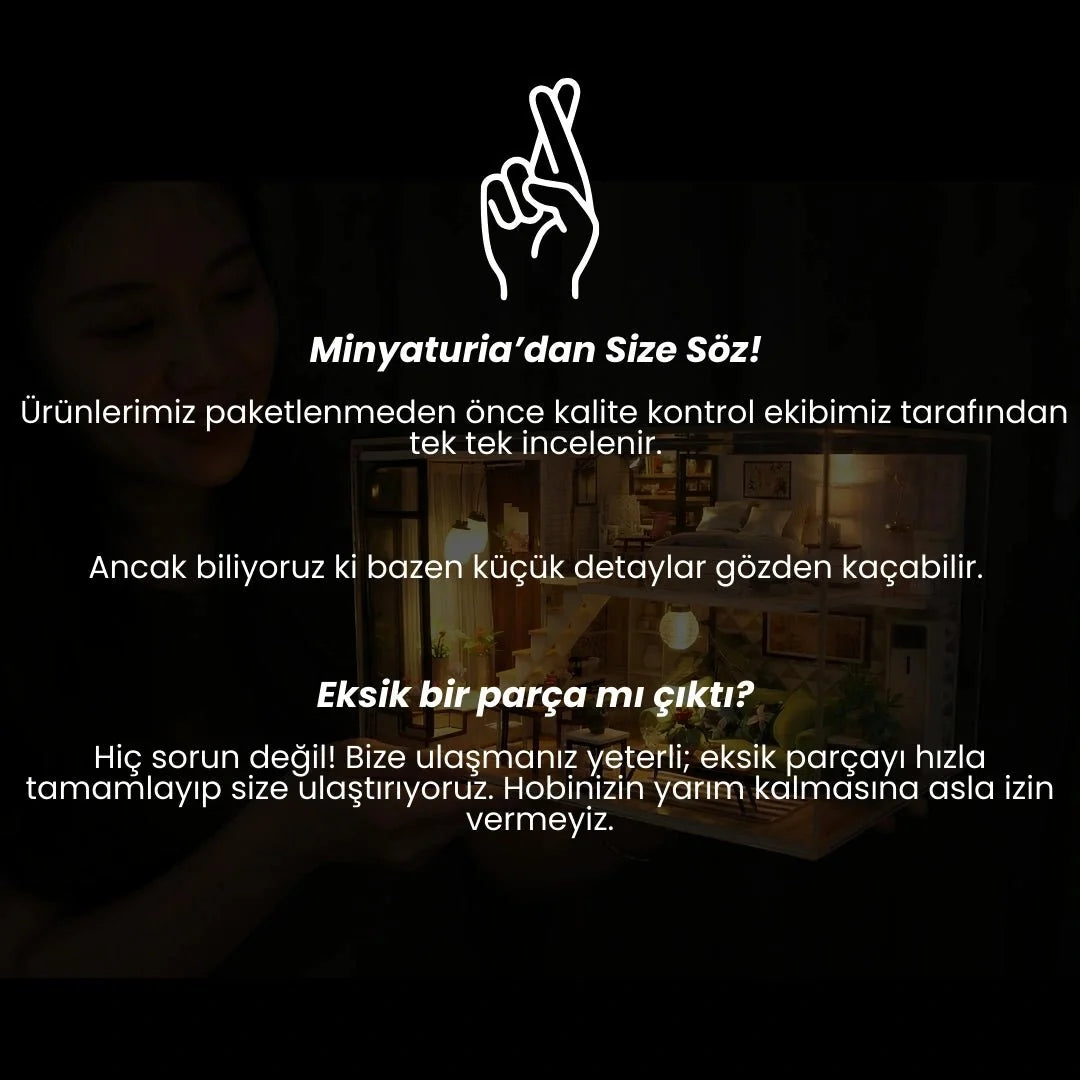 Modern Loft minyatür maket daire seti
