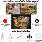 Modern Loft minyatür maket daire seti