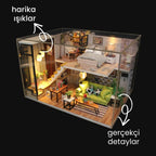 Modern Loft minyatür maket daire seti