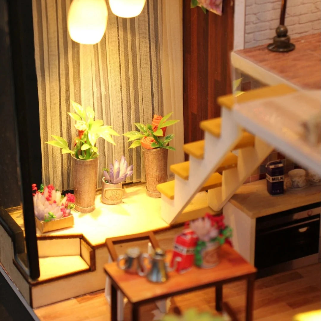 Modern Loft minyatür maket daire seti