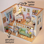Sıcak Yuva minyatür maket loft seti