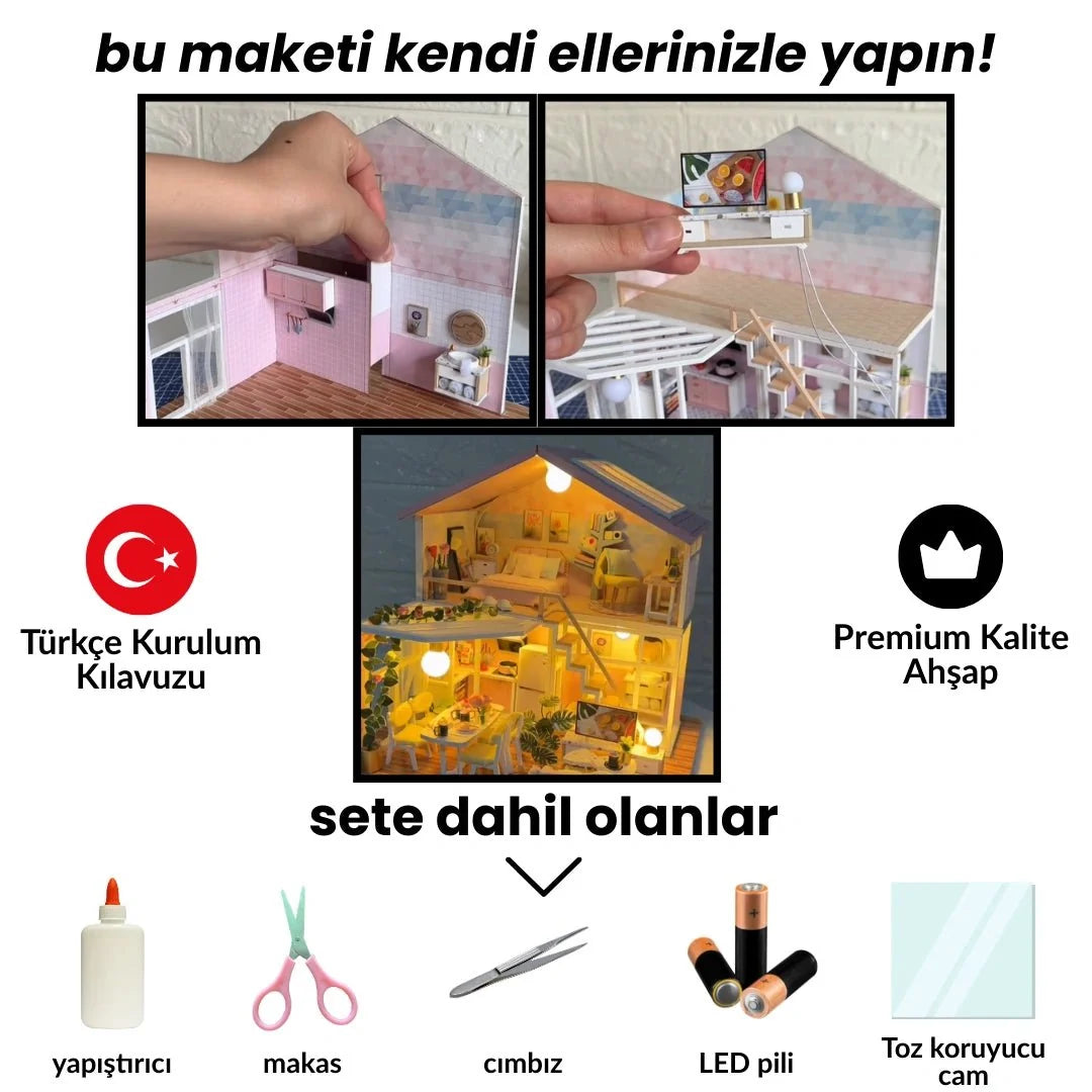 Tatlı Anı minyatür maket ev seti