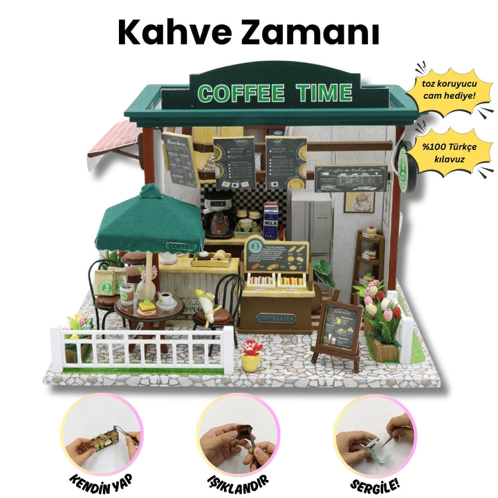 Kahve Zamanı minyatür maket - tamamlanmış görünüm