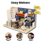 Uzay Mekanı minyatür maket çocuk odası seti