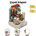 Çiçek Köşesi minyatür maket - tamamlanmış görünüm