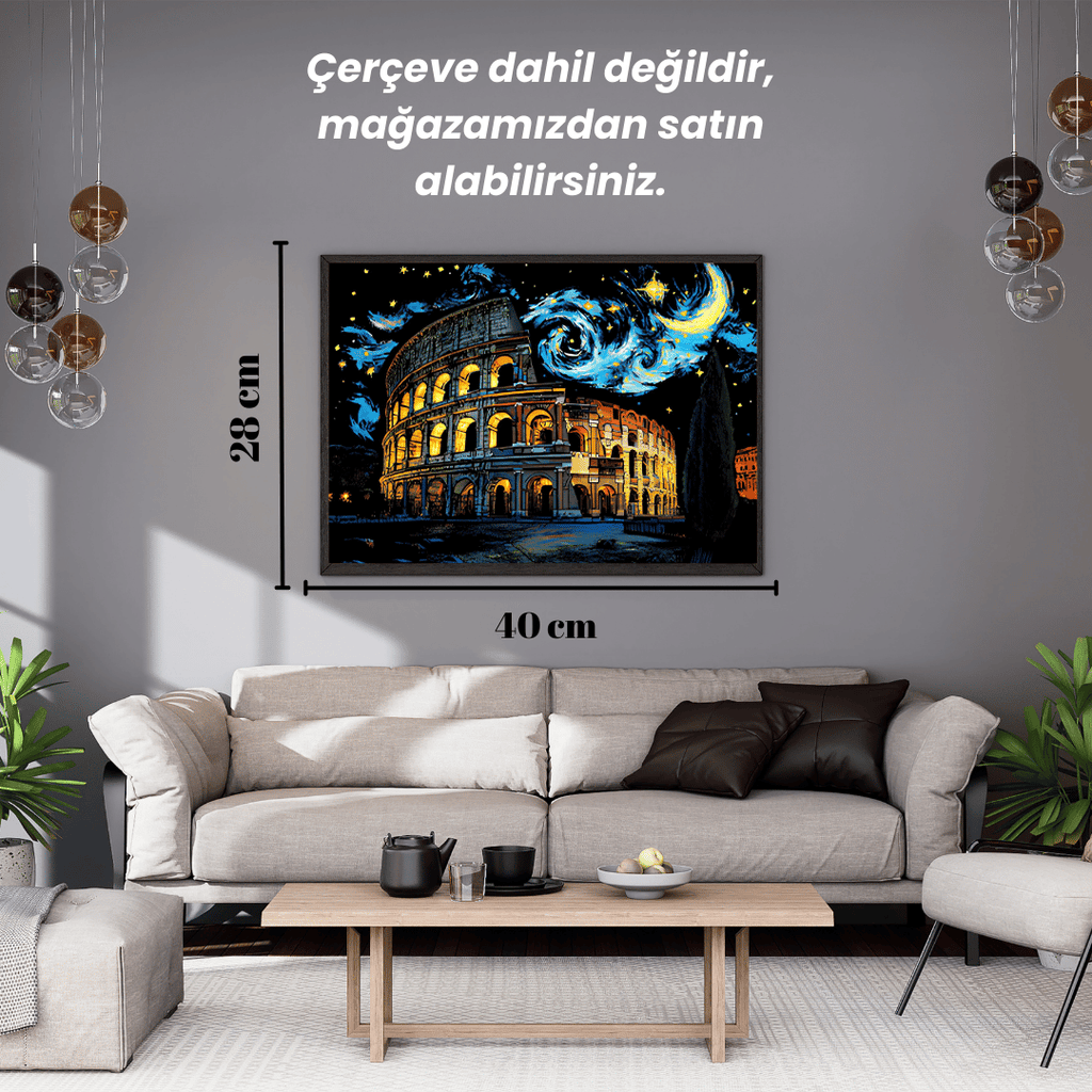 Scratch Kazıma Sanatı | Kazıyarak Çizim Seti | Antik Şehir Eserleri 4’lü Set | 28x40 cm - A3 Kazıma Kağıdı