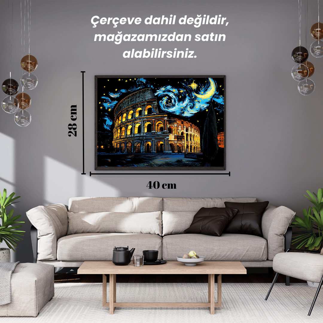 Scratch Kazıma Sanatı | Kazıyarak Çizim Seti | Antik Şehir Eserleri 4’lü Set | 28x40 cm - A3 Kazıma Kağıdı