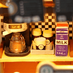Kahve Zamanı minyatür maket - ürün ölçüsü görseli