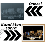 Las Vegas kazıma sanatı seti - kazıma işlemi yakın çekim