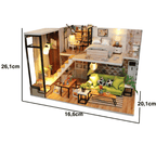 Modern Loft minyatür maket - yakın detay çekimi