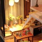 Modern Loft minyatür maket - kurulum aşaması