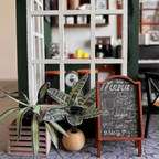 Nostalji Kafe minyatür maket kafe seti