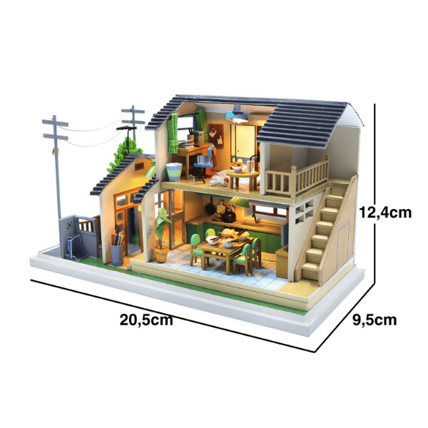 Seen'in Evi | Kendin Yap Minyatür Ev | Minyatür Maket Seti | Ahşap Hobi Seti | LED Işıklı 3D Puzzle