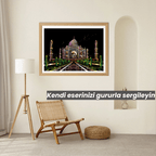 Tac Mahal kazıma sanatı seti - dekoratif kullanım örneği