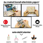 Botanik Sarayı minyatür maket - LED ışıkları açık görünüm