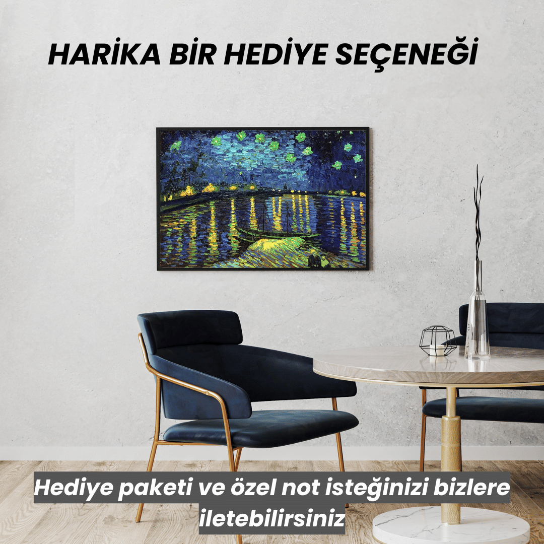 Scratch Kazıma Sanatı | Kazıyarak Çizim Seti | Van Gogh Eserleri 4’lü Set | 28x40 cm - A3